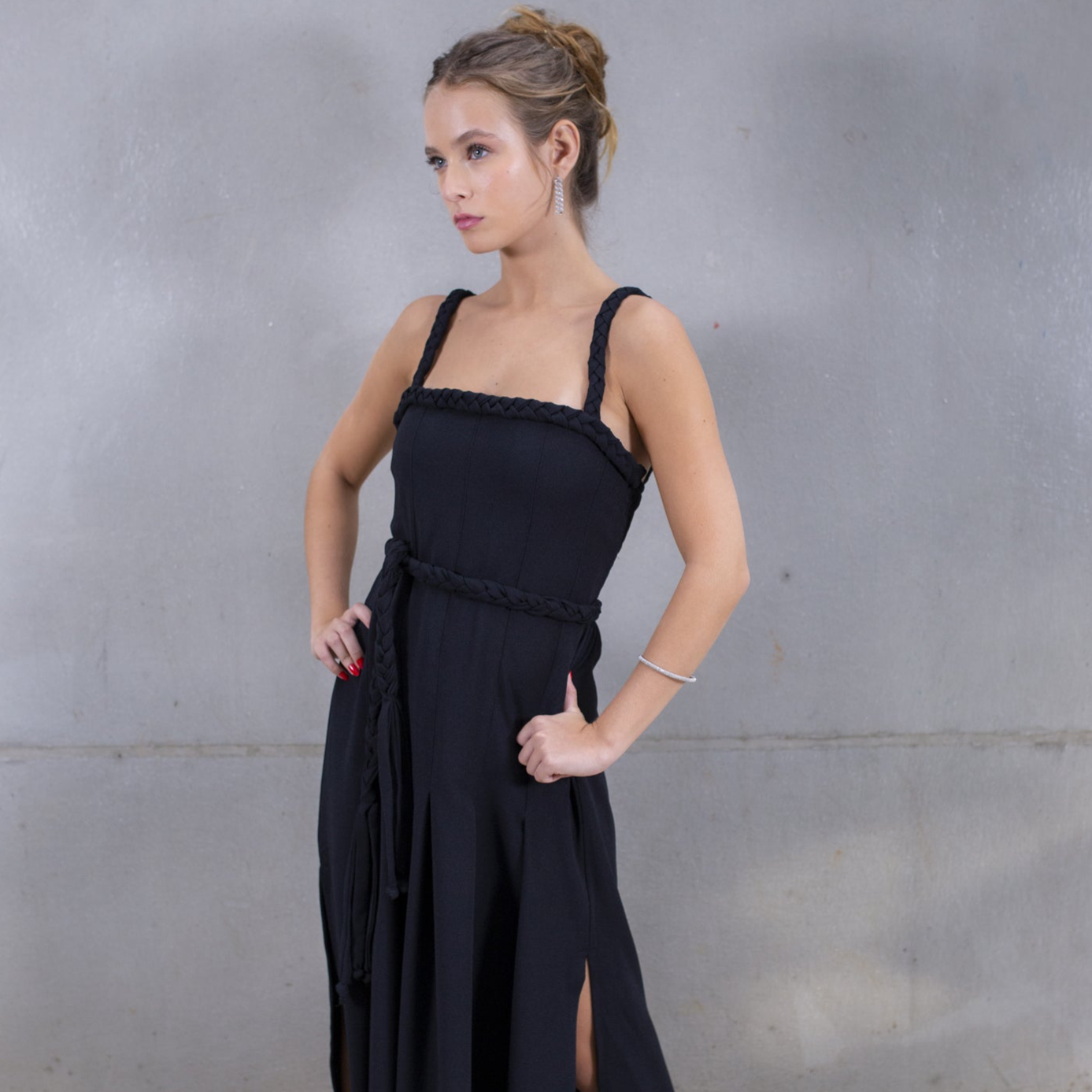 Dress Carmel Crepe Black