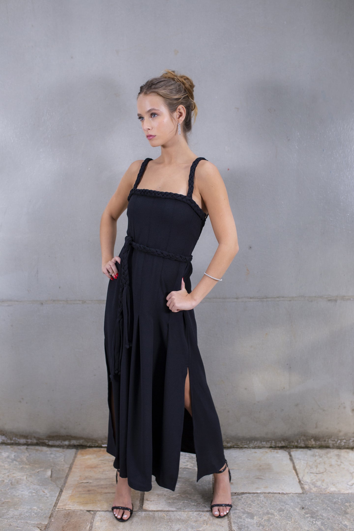 Dress Carmel Crepe Black